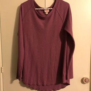 Mossimo size XL long sleeve purple knit shirt